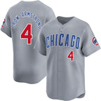 C.Cubs #4 Pete Crow-Armstrong Gray Limited Stitched Jersey
