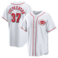 C.Reds #37 Tyler Stephenson White Home Replica Jersey