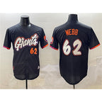 SF.Giants #62 Logan Webb Anthracite 2025 City Connect Limited Stitched Jersey