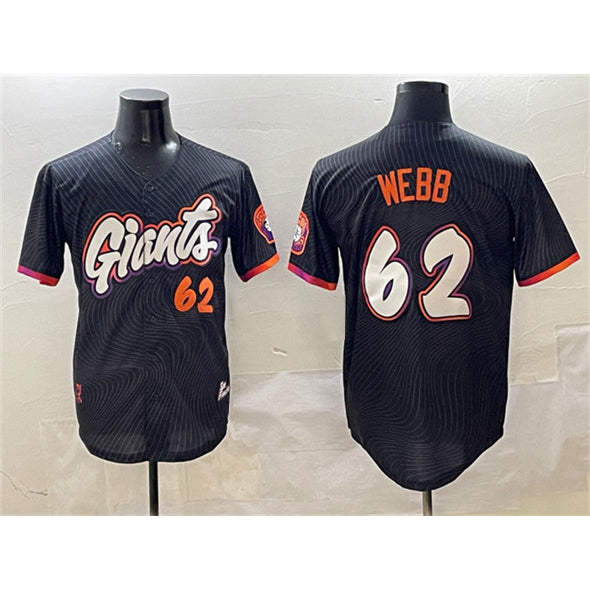SF.Giants #62 Logan Webb Anthracite 2025 City Connect Limited Stitched Jersey