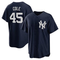 NY.Yankees #45 Gerrit Cole Navy Alternate Replica Player Name Jersey