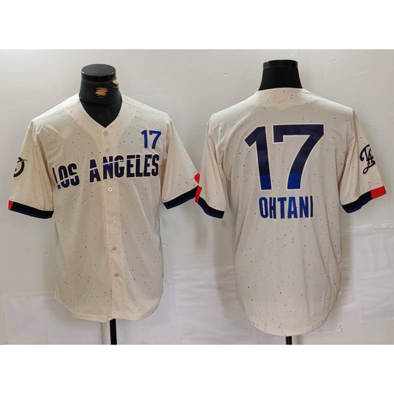 LA.Dodgers #17 Shohei Ohtani Cream 2024 City Connect Limited Jersey