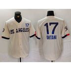 LA.Dodgers #17 Shohei Ohtani Cream 2024 City Connect Limited Jersey