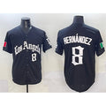LA.Dodgers #8 Enrique Hernandez Black Royal Gold 2024 World Series Champions Vapor Limited Stitched Jersey