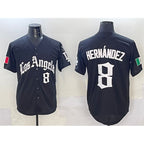 LA.Dodgers #8 Enrique Hernandez Black Royal Gold 2024 World Series Champions Vapor Limited Stitched Jersey