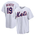 NY.Mets #19 Bo Bichette White Home Replica Jersey