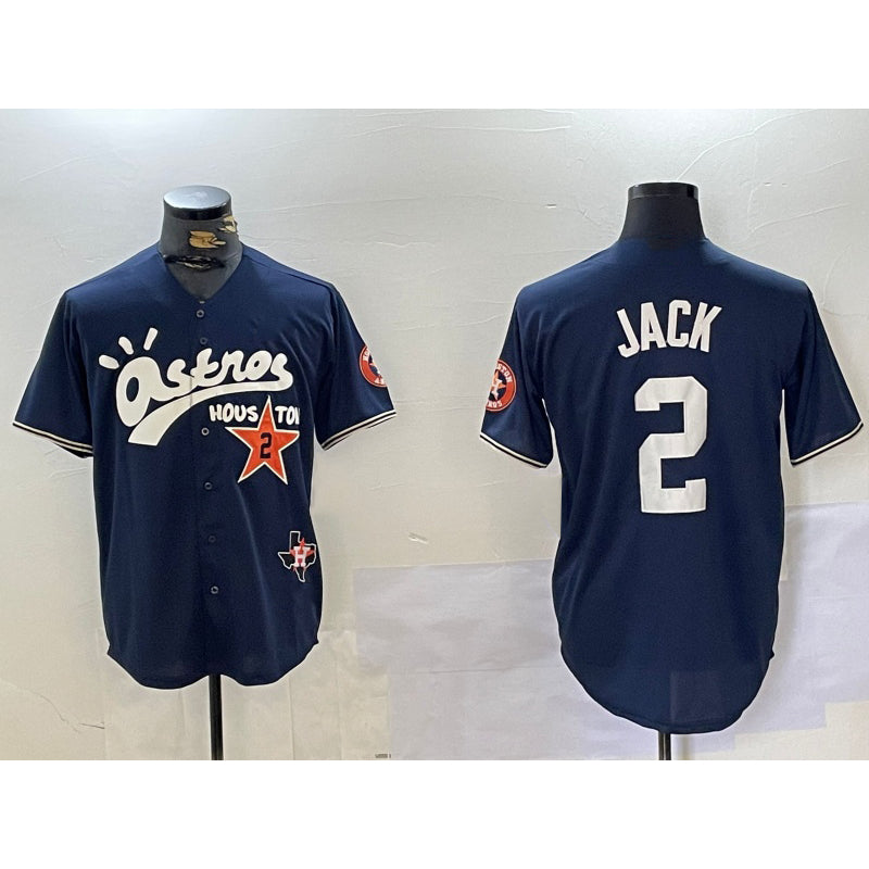 H.Astros #2 Alex Bregman Navy Cactus Jack Vapor Premier Stitched  Jersey