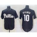 P.Phillies #10 J.T. Realmuto Black Lights Out Limited Stitched Jersey