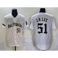 SF.Giants #51 Jung Hoo Lee White 'Gothic Fog Edition' Vapor Premier Limited Stitched Jersey