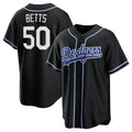 LA.Dodgers #50 Mookie Betts Black Lights Out Limited Stitched Jersey