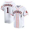 H.Astros #1 Carlos Correa White Home Limited Player Jersey