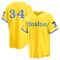BR.Sox #34 David Ortiz Gold Retired Player City Connect Replica Jersey