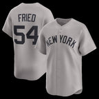 NY.Yankees #54 Max Fried Gray Road Limited Player Jersey