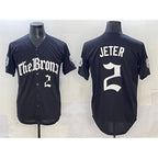 NY.Yankees #2 Derek Jeter Black 'Gothic Legacy Edition' Vapor Premier Limited Stitched  Jersey