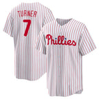 P.Phillies #7 Trea Turner White Home Replica Player Jersey