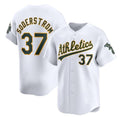 O.Athletics #37 Tyler Soderstrom White Home Limited Stitched  Jersey