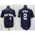 NY.Yankees #2 Derek Jeter Black Limited Stitched  Jersey
