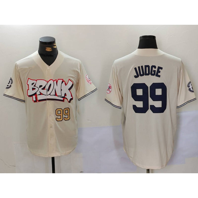 NY.Yankees #99 Aaron Judge Cream Limited Stitched  Jerseys