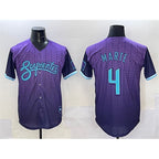 A.Diamondback #4 Ketel Marte Purple 2025 City Connect Limited Stitched  Jersey