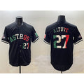 H.Astros #27 Jose Altuve Black Mexico With World Serise Champions Patch Cool Base 2 Stitched  Jersey