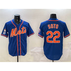 NY.Mets #22 Juan Soto Royal 2025 Spring Training Alternate Limited Stitched Jersey