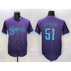A.Diamondbacks #51 Randy Johnson Purple 2025 City Connect Limited Stitched Jersey
