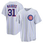 C.Cubs #31 Greg Maddux White Home Retired Player Replica Jersey