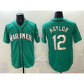 Seattle Mariners #12 Josh Naylor Aqua Limited Stitched jersey