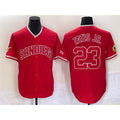 SD.Padres #23 Fernando Tatis Jr. Red Cool Base Stitched Jersey