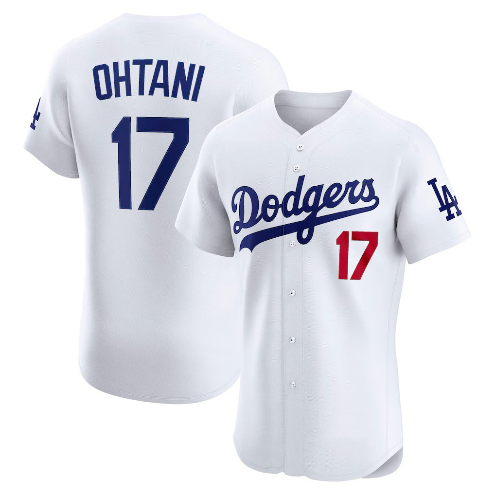 LA.Dodgers #17 Shohei Ohtani White Home Elite Jersey