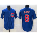 C.Cubs #8 Ian Happ Royal Cool Base Stitched Jersey