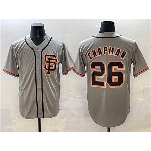 SF.Giants #26 Matt Chapman Gray Cool Base Stitched Jersey