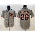 SF.Giants #26 Matt Chapman Gray Cool Base Stitched Jersey