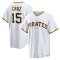 P.Pirates #15 Oneil Cruz White Replica Jersey