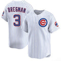 C.Cubs #3 Alex Bregman White 2026 Home Limited Stitched Jersey