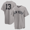 NY.Yankees #13 Jazz Chisholm Jr. Gray Road Replica Jersey