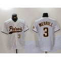 SD.Padres #3 Jackson Merrill White 2023 Cool Base Stitched Jersey
