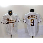 SD.Padres #3 Jackson Merrill White 2023 Cool Base Stitched Jersey