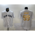NY.Yankees #99 Aaron Judge White Pinstripe Fashion Cool Base 2 Jersey