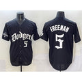 LA.Dodgers #5 Freddie Freeman Black 2025 LA Gothic Style With 2024 World Series Champions Patch Vapor Premier Limited Stitched Jersey