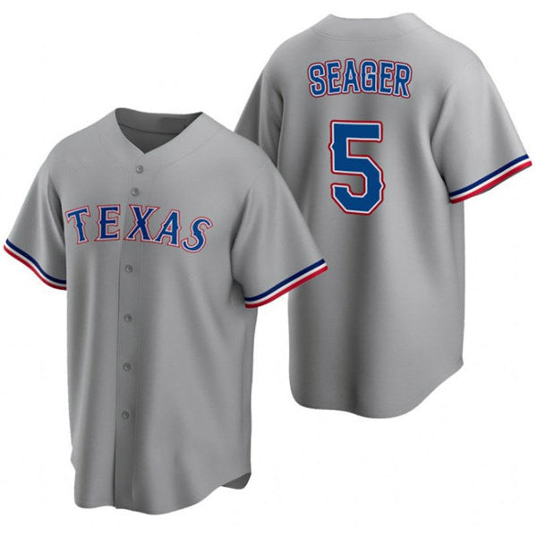 T.Rangers #5 Corey Seager Gray Cool Base Stitched  Jersey