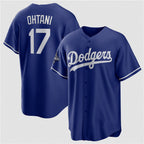 LA.Dodgers #17 Shohei Ohtani Blue 2025 World Series Champions Stitched Jersey