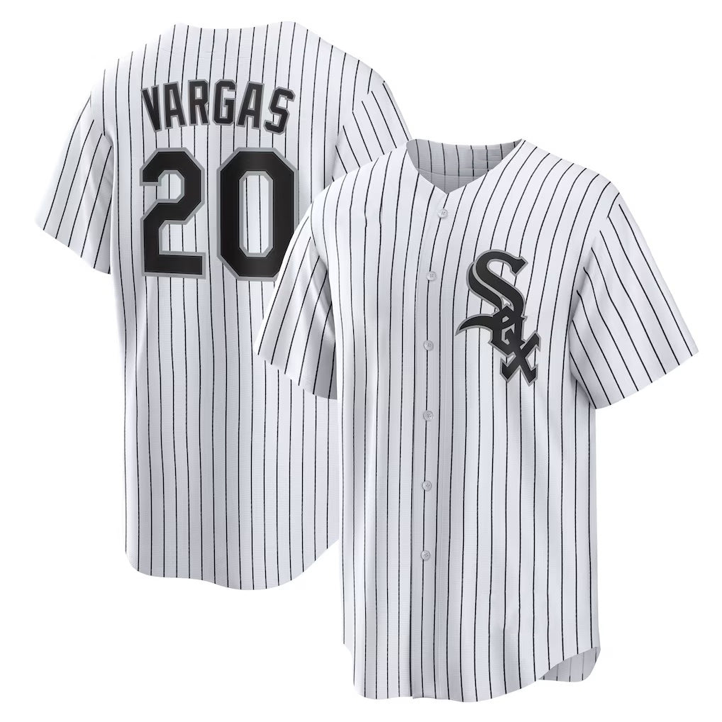 CW.Sox #20 Miguel Vargas White Home Replica Jersey