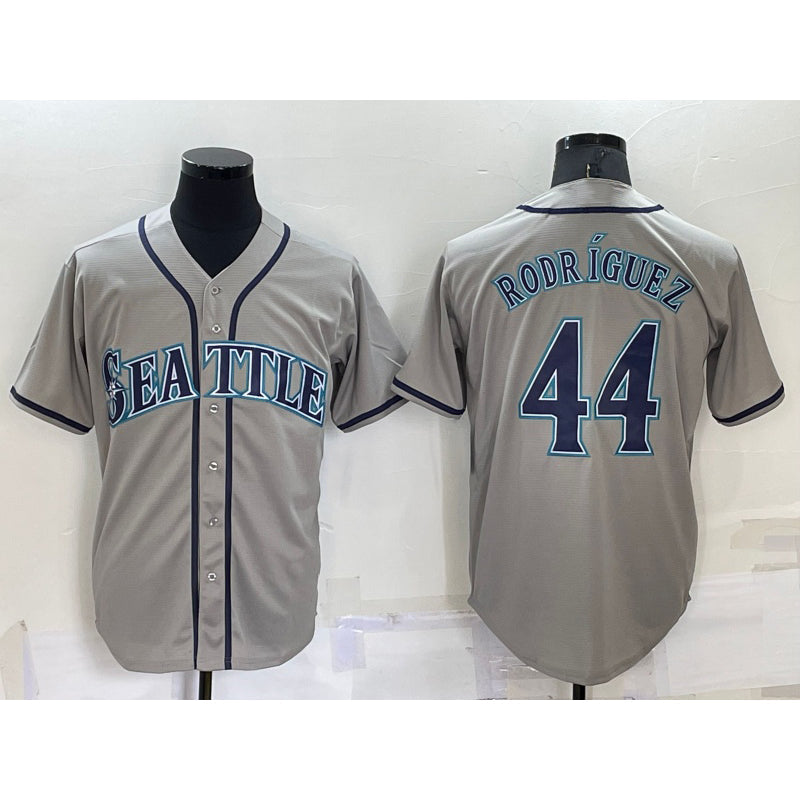 S.Mariners #44 Julio rodriguez Grey Stitched Cool Base Jersey