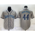 S.Mariners #44 Julio rodriguez Grey Stitched Cool Base Jersey