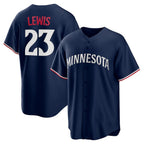 M.Twins #23 Royce Lewis Navy Alternate 2 Replica Jersey