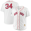 BR.Sox #34 David Ortiz Mitchell & Ness White Big & Tall Home Authentic Player Jersey