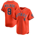 H.Astros #8 Christian Walker Orange 2025 Alternate Limited Stitched Jersey