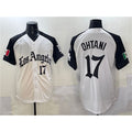 LA.Dodgers #17 Shohei Ohtani White Black Mexico 2025 LA Gothic Style With Fernando Patch Vapor Premier Limited Stitched Jersey