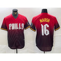P.Phillies #16 Brandon Marsh Red 2024 City Cool Base Jersey